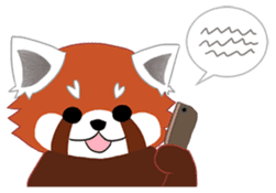 little red panda sticker #3945451