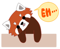 little red panda sticker #3945467