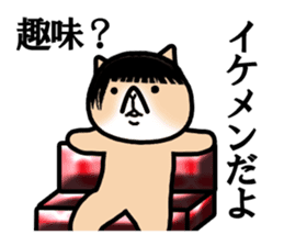 Good looking guy Cat sticker #3946932