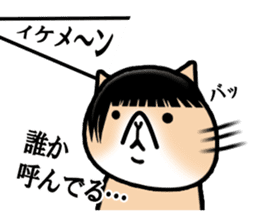 Good looking guy Cat sticker #3946936