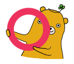 four leaf clover bear sticker #3947329