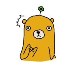 four leaf clover bear sticker #3947331