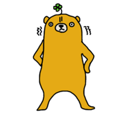 four leaf clover bear sticker #3947335