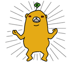 four leaf clover bear sticker #3947336