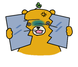 four leaf clover bear sticker #3947337