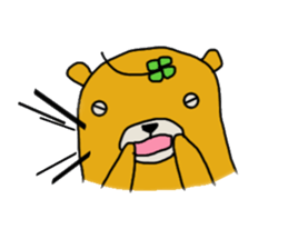 four leaf clover bear sticker #3947338