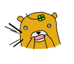 four leaf clover bear sticker #3947338