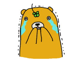 four leaf clover bear sticker #3947339