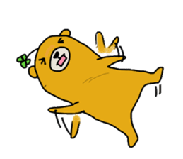 four leaf clover bear sticker #3947340