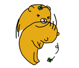 four leaf clover bear sticker #3947342