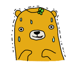 four leaf clover bear sticker #3947344