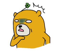 four leaf clover bear sticker #3947346