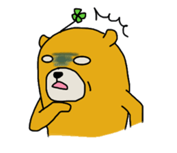 four leaf clover bear sticker #3947346