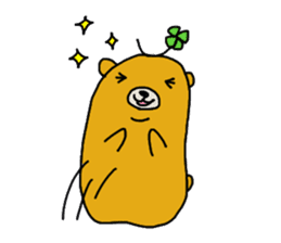 four leaf clover bear sticker #3947350