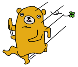 four leaf clover bear sticker #3947352