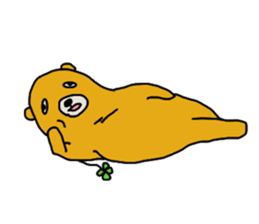 four leaf clover bear sticker #3947357