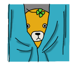 four leaf clover bear sticker #3947360