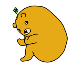 four leaf clover bear sticker #3947362