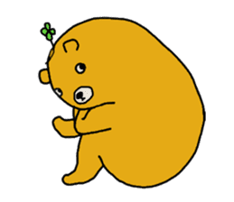 four leaf clover bear sticker #3947362