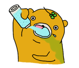 four leaf clover bear sticker #3947363