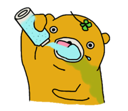 four leaf clover bear sticker #3947363