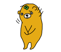 four leaf clover bear sticker #3947364