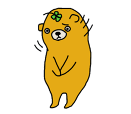 four leaf clover bear sticker #3947364