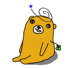 four leaf clover bear sticker #3947365