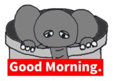 Pretty Playful ELEPHANT sticker #3948127