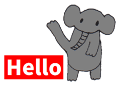 Pretty Playful ELEPHANT sticker #3948128