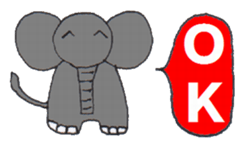 Pretty Playful ELEPHANT sticker #3948131