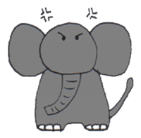 Pretty Playful ELEPHANT sticker #3948146