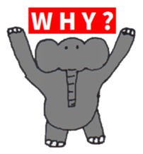 Pretty Playful ELEPHANT sticker #3948147