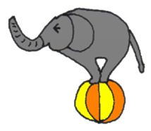 Pretty Playful ELEPHANT sticker #3948149