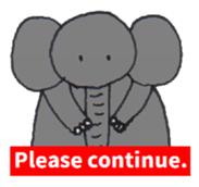 Pretty Playful ELEPHANT sticker #3948156