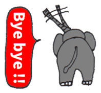Pretty Playful ELEPHANT sticker #3948162