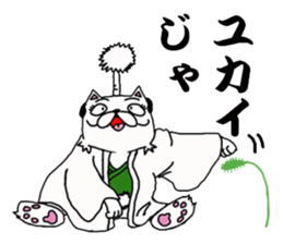 Topknot cat-like sticker #3949357