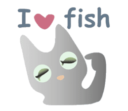 lucky blackcat kuro and silvercat guin sticker #3949504