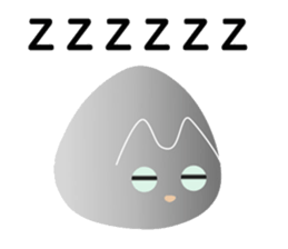 lucky blackcat kuro and silvercat guin sticker #3949519