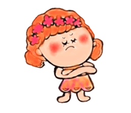 The girl that flower is pretty sticker #3949936