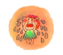 The girl that flower is pretty sticker #3949938