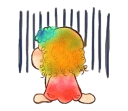 The girl that flower is pretty sticker #3949939