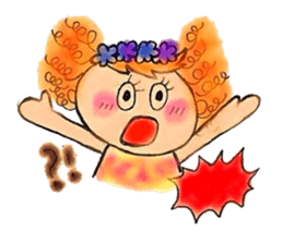 The girl that flower is pretty sticker #3949940