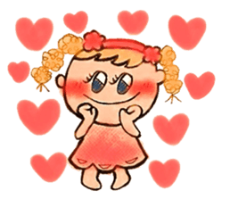 The girl that flower is pretty sticker #3949944