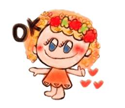 The girl that flower is pretty sticker #3949946