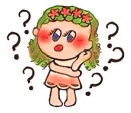 The girl that flower is pretty sticker #3949960