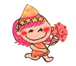 The girl that flower is pretty sticker #3949964