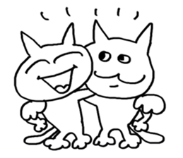 pretty cats. sticker #3949994