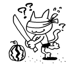 spring and summer cat sticker #3950017