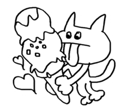 spring and summer cat sticker #3950021